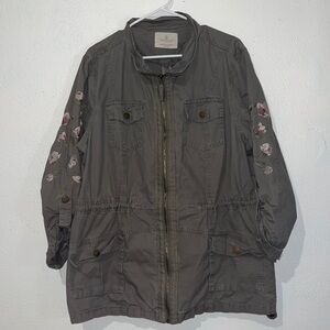 Jade and Ivory Floral Jacket 2XL